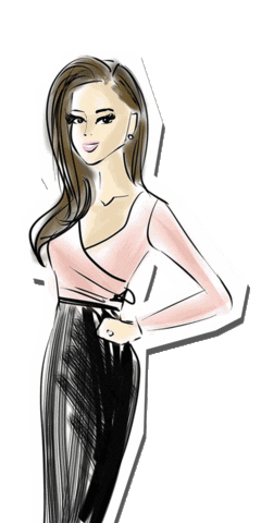 ChicSketch giphyupload girl fashion new post Sticker