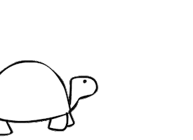 waddling black and white STICKER