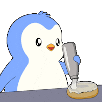 Hungry Penguin Sticker by Pudgy Penguins