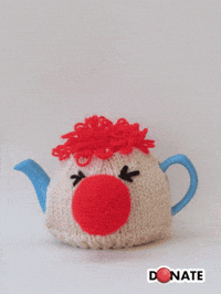 Funny Face Clown GIF by TeaCosyFolk