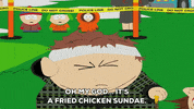eric cartman chicken GIF by South Park 