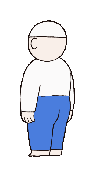 natsugon びっくり え 疑う 振り向き Sticker