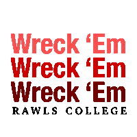 Texas Tech Wreck Em Sticker by Rawls College of Business - Texas Tech University