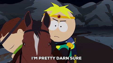butters stotch horse GIF by South Park 