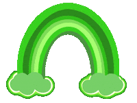 St Patricks Day Rainbow Sticker