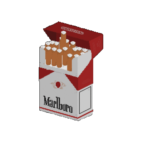 Pixel Art Cigarette Sticker