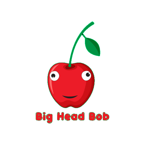 Apple Fruit Sticker by BigHeadBob.com