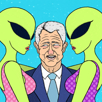 Kissing Bill Clinton GIF by Richie Brown