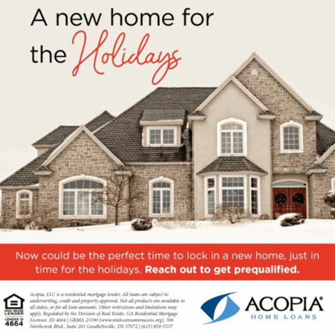 Home For The Holidays Mortgage GIF by Acopia Home Loans