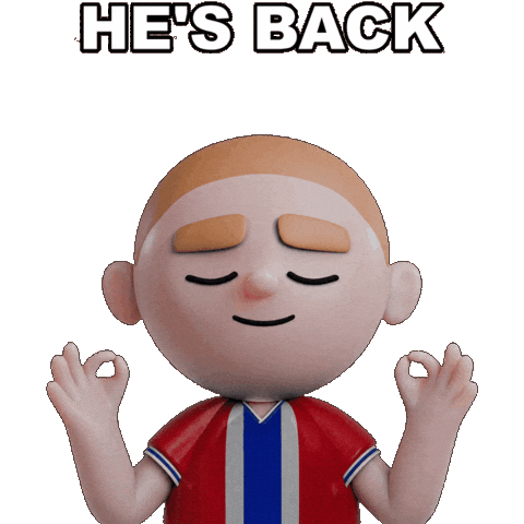 Meditation Norway Sticker by OneFootball Heads