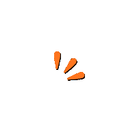 Orange Click Here Sticker