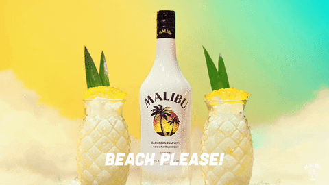 Pina Colada Summer GIF by Malibu Rum