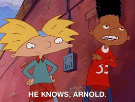 hey arnold nick splat GIF