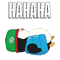 Cracking Up Lol Sticker by Pudgy Penguins