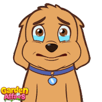 Sad Dog Sticker by GardenAffairs