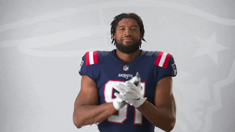 Deatrich Wise Applause GIF by New England Patriots