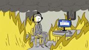 Chaos This Is Fine GIF by CC0 Studios