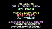 credits informing GIF by South Park 