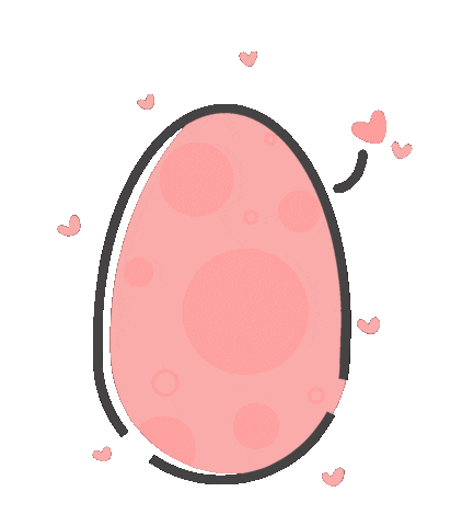 Easter Egg Sticker by Lychee the Label