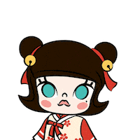 Happy New Year Molly Sticker by POP MART Singapore