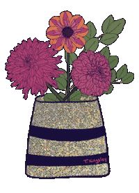 Dahlia Sticker
