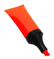 Neon Orange Sticker by rasterfabrik