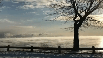 Temperatures Plunge Along Lake Superior, Creating Sea Smoke