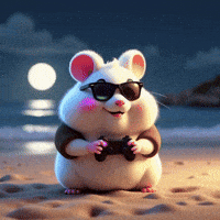 lilHammy beach night controller wanna play GIF