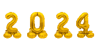AVAmoment gold jumping 2024 balloons Sticker