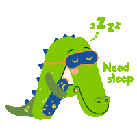 Tired Good Night Sticker by Beanstalk Singapore