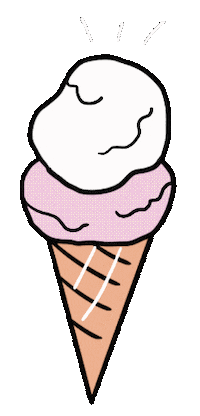 Ice Cream Car Sticker by Megan McKean