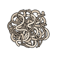 neverfeltsogreat ball rolling recycle grey Sticker