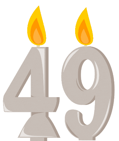 Birthday Flickering Sticker
