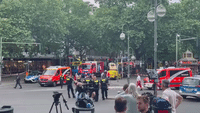 Police and Emergency Services on Scene After Car Plows Into Berlin Pedestrians