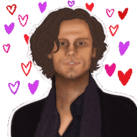 Fan Girl Hearts Sticker