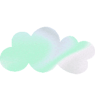 xusu cloud floating holographic xusu Sticker