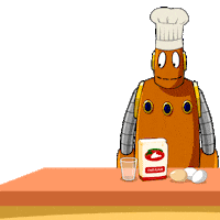 Robot Cooking Sticker by BrainPOP