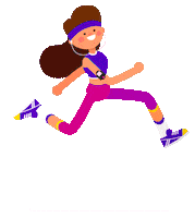 Breast Cancer Running Sticker by Alcance Uruguay