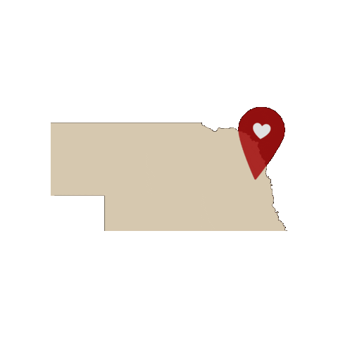 Nebraska Sticker by Tender & True Pet Nutrition