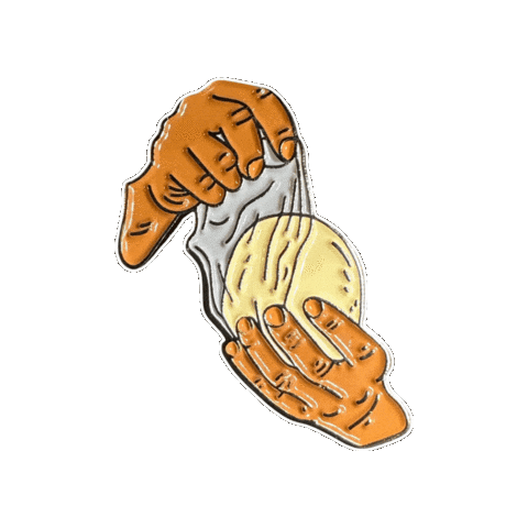 pinnedpins giphygifmaker food hand hands Sticker
