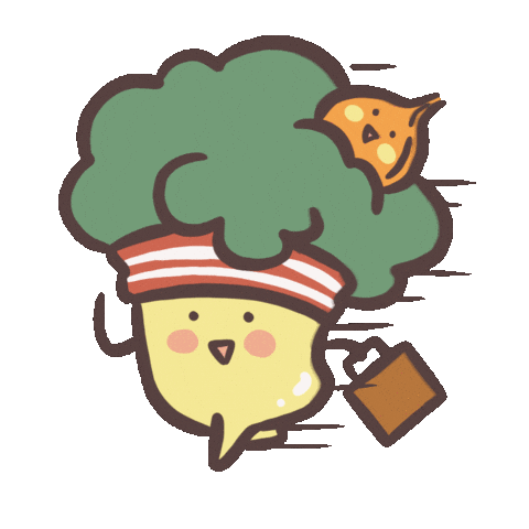 DrauciaJYStudio run running late bobo Sticker