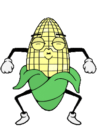 Corn Cob Dance Sticker by TheRealCornelius