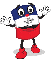 Happy Trash Sticker by Don't mess with Texas