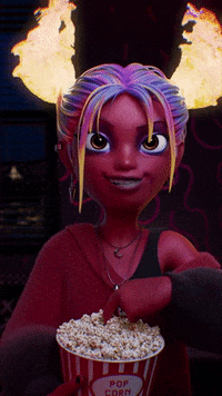 lilprincessember drama tea popcorn hilarious GIF