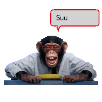 Awesome Monkey Sticker by TRIGEMA