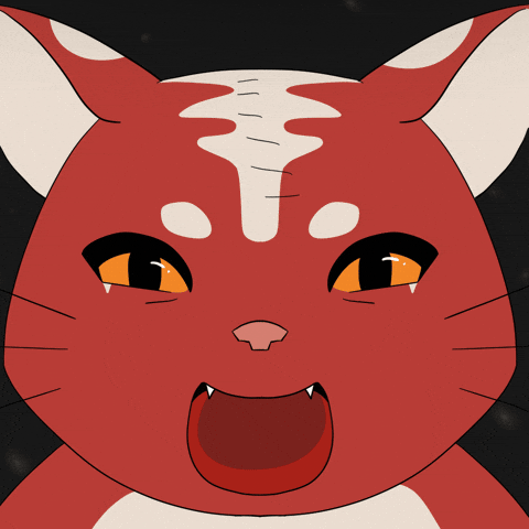 Meh Red Cat GIF by Kitaro World