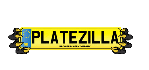 platezilla giphyupload number plates platezilla private plates Sticker