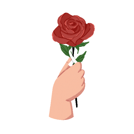 nizart_palette rose flag freedom watermelon Sticker