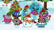 Christmas Snowman GIF by Tiny Minies