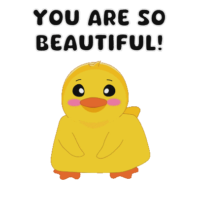 I Love You Duck Sticker by MeetDuckey